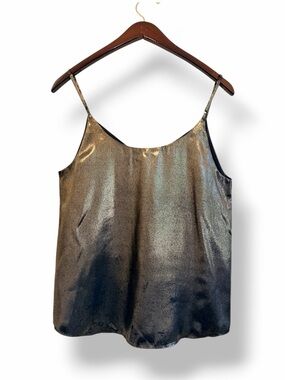 Babaton metalic antique gold camisole tank top, lined size S